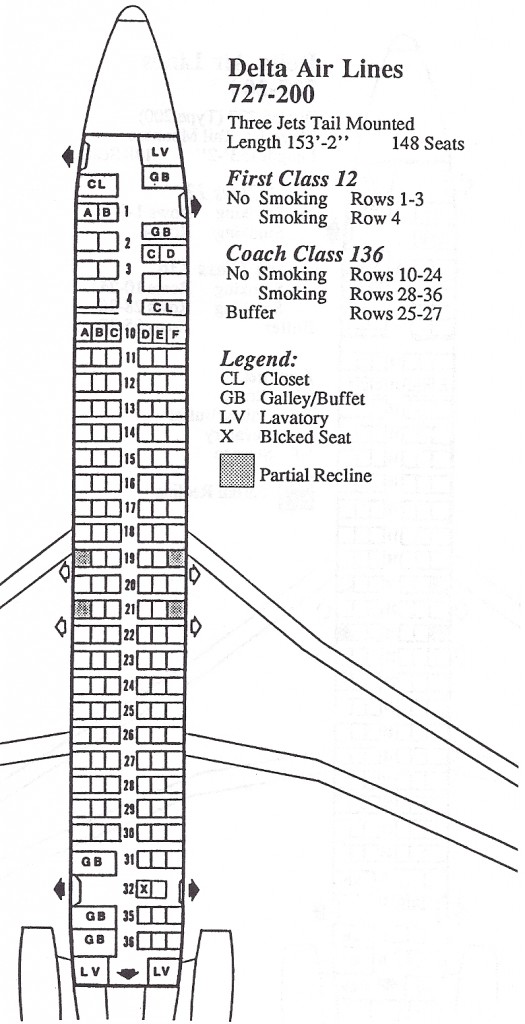 Delta 27 Seating Chart