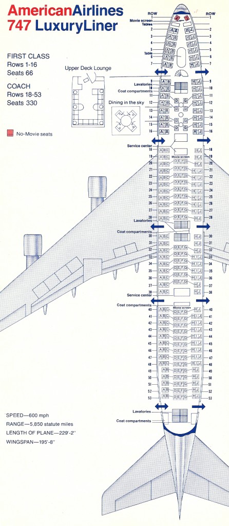 747 Seating Chart