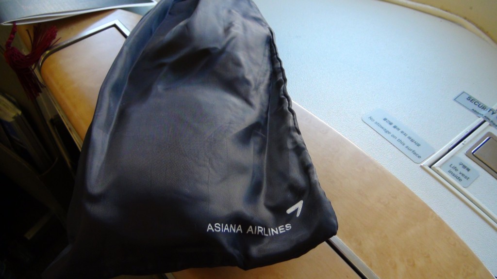 a black bag on a table