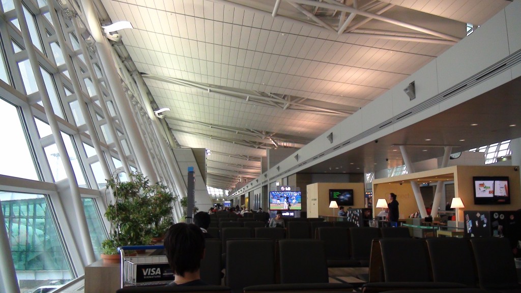 people sitting in a terminal