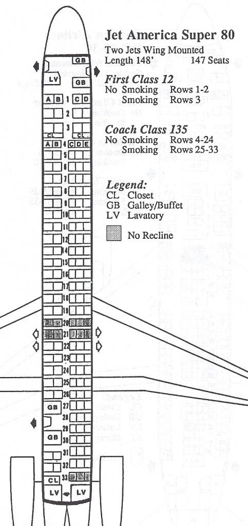 Boeing Douglas Md 88 Seating Chart