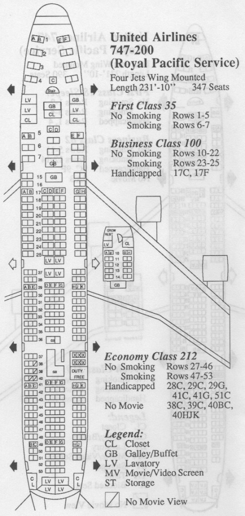 Delta Airlines 747 Seating Chart