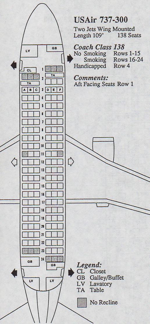 Piedmont Airlines As American Eagle Seating Chart