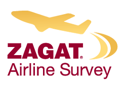 a logo of a airline survey