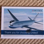 a card with a plane on it