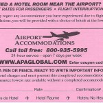 a pink ticket with a plane on it