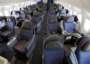 an airplane seats with windows