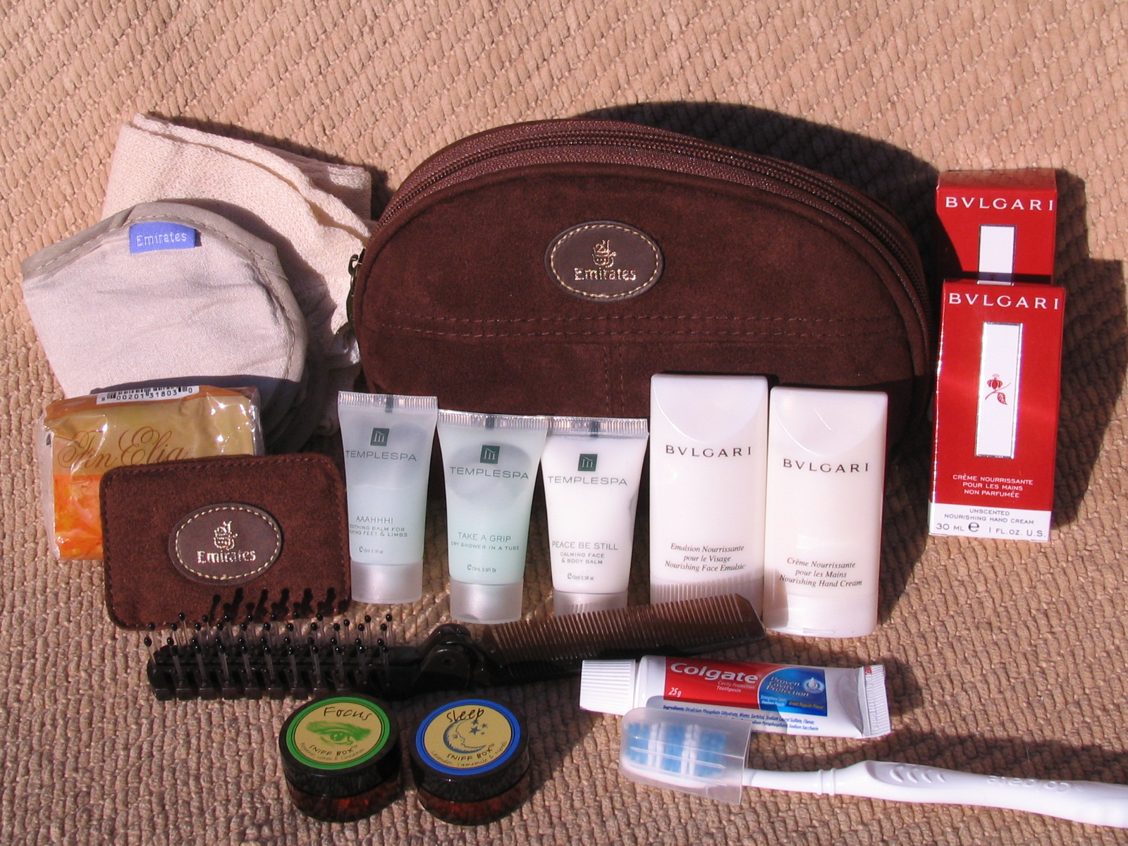Amenity Kit Review Emirates First Class Women S Version Frequently