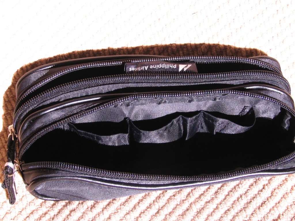 a black bag with zipper