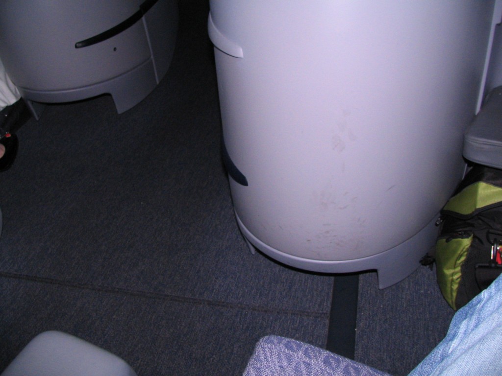 a close-up of a white cylinder