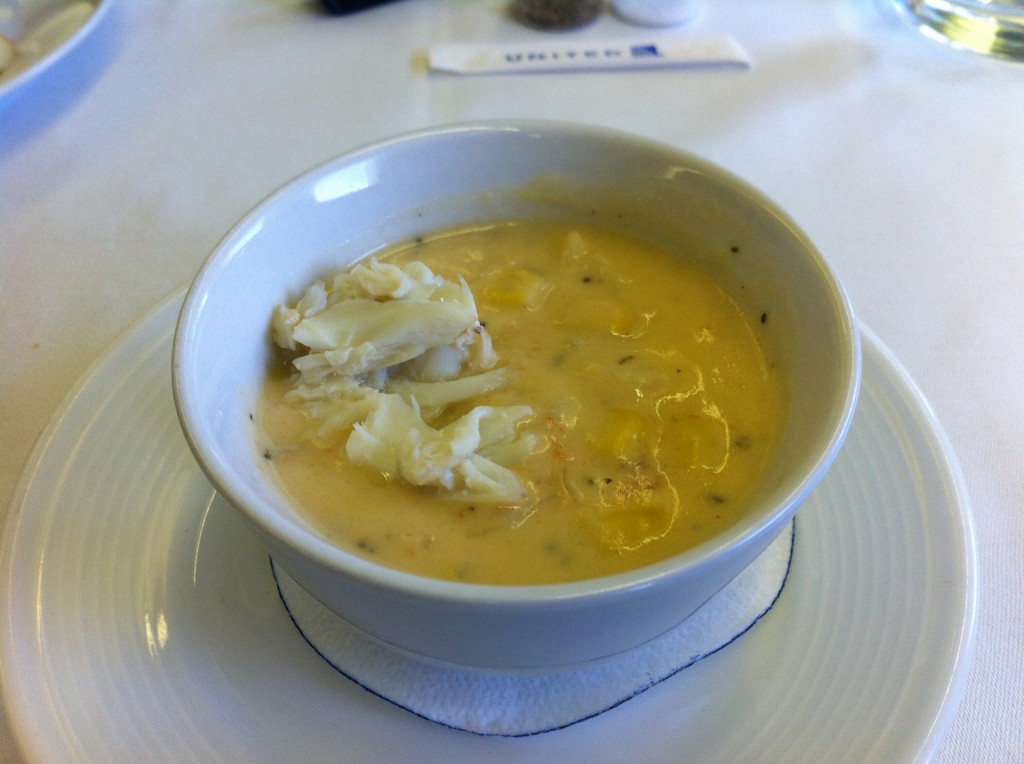 a bowl of soup on a plate