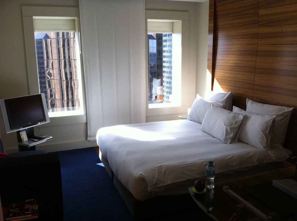 Executive room at the Hilton Sydney