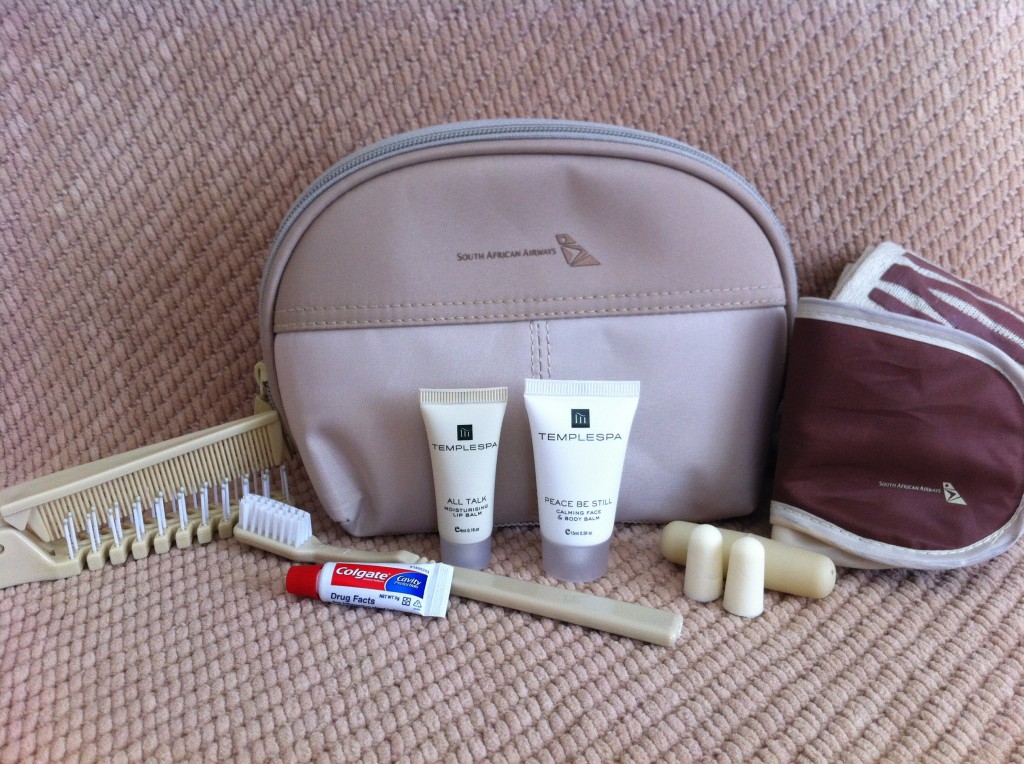 South African Airways Business Class Amenity Kit