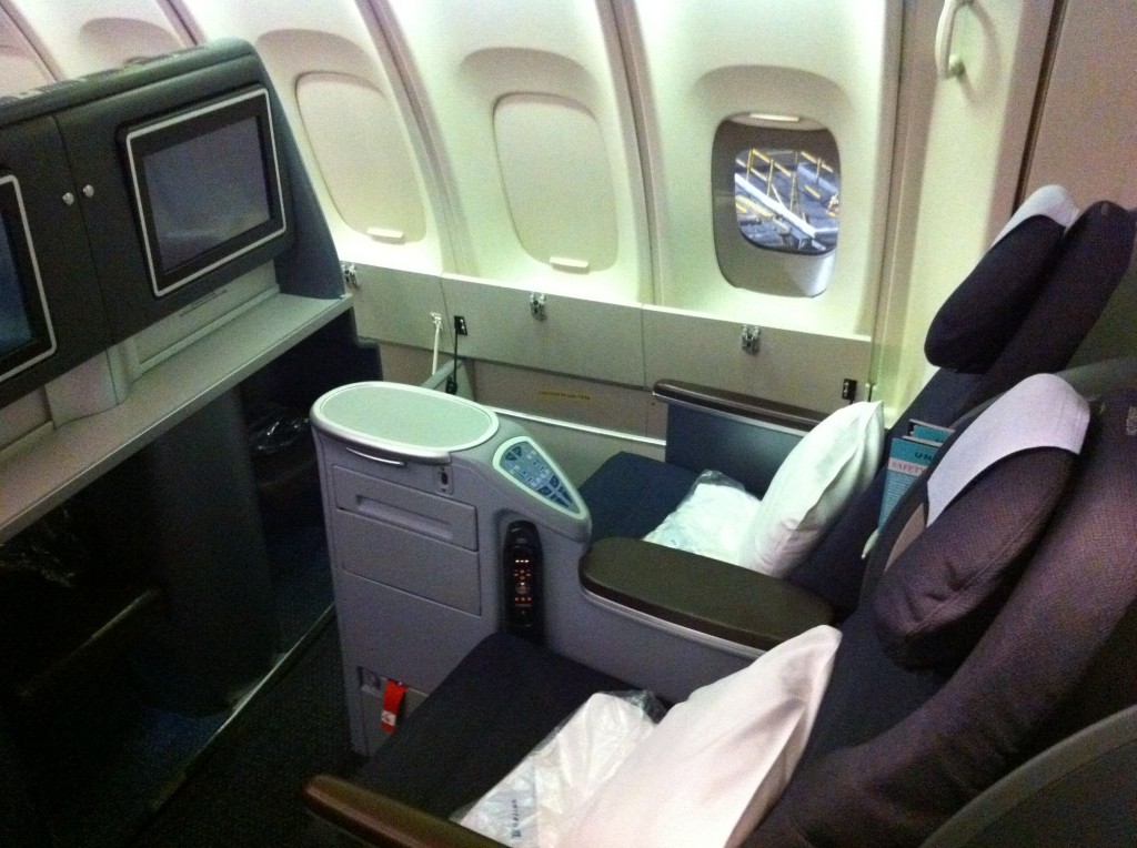 United Airlines BusinessFirst seat 14K