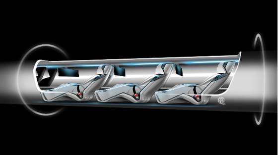 Hyperloop passenger seating (Source: Elon Musk / Tesla Motors / Space)