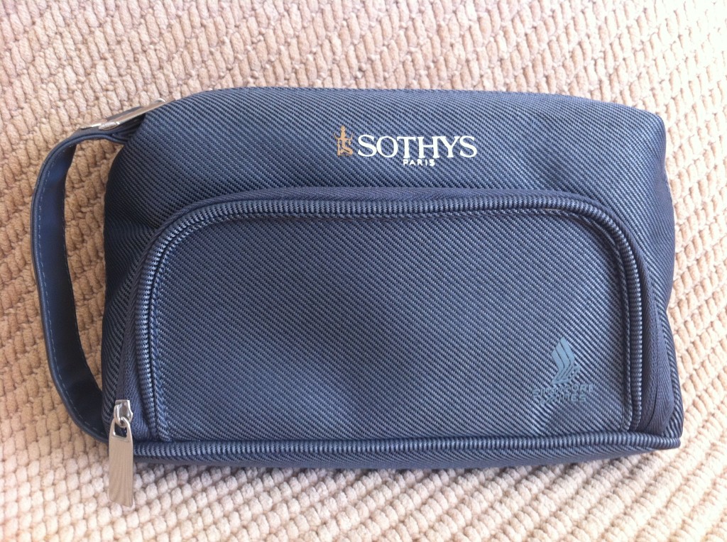 Singapore Airlines first class amenity bag