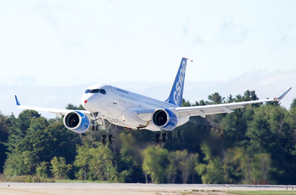 CSeries first flight (Source: Bombardier)