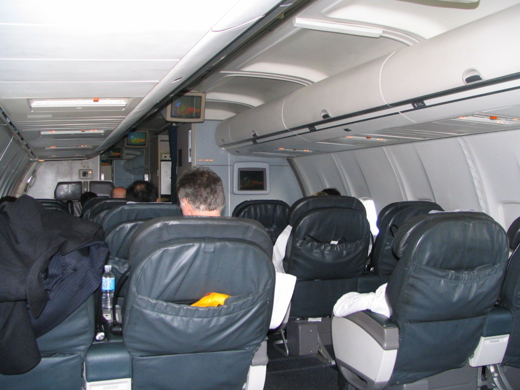 United's old p.s. business class cabin